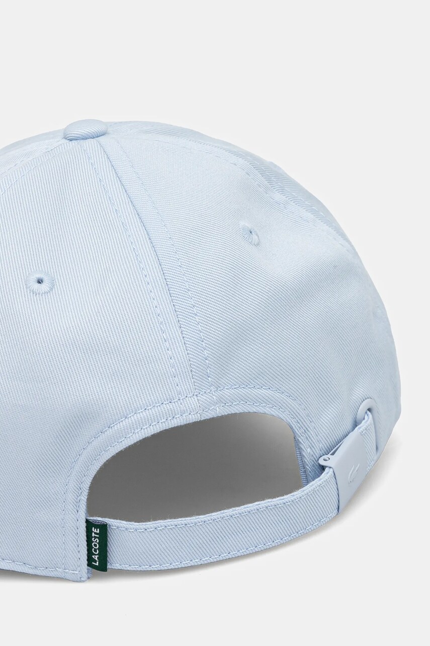 Бавовняна бейсболка Lacoste однотонна