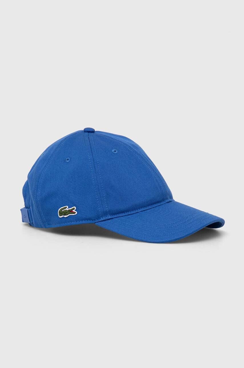 Бавовняна бейсболка Lacoste однотонна