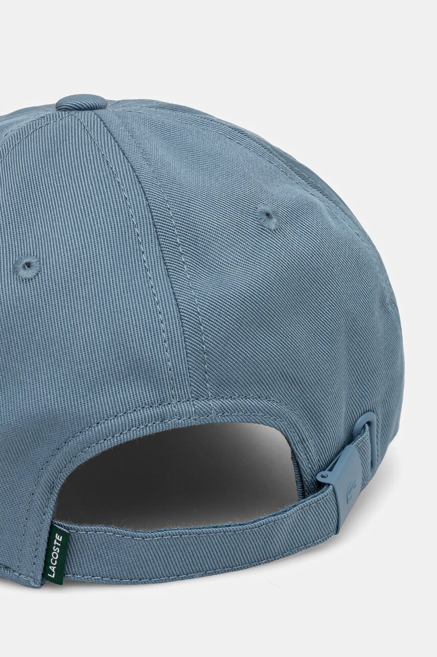 Бавовняна бейсболка Lacoste однотонна