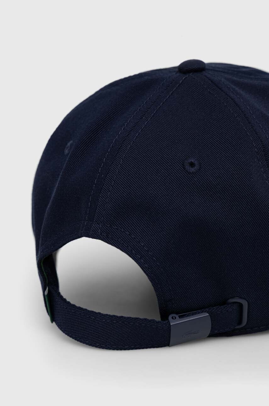 Бавовняна бейсболка Lacoste колір синій з аплікацією RK0491-031