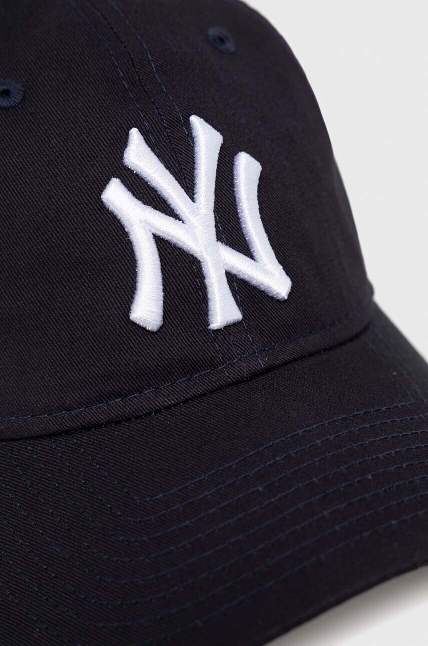 Бавовняна бейсболка New Era колір синій з аплікацією NEW YORK YANKEES