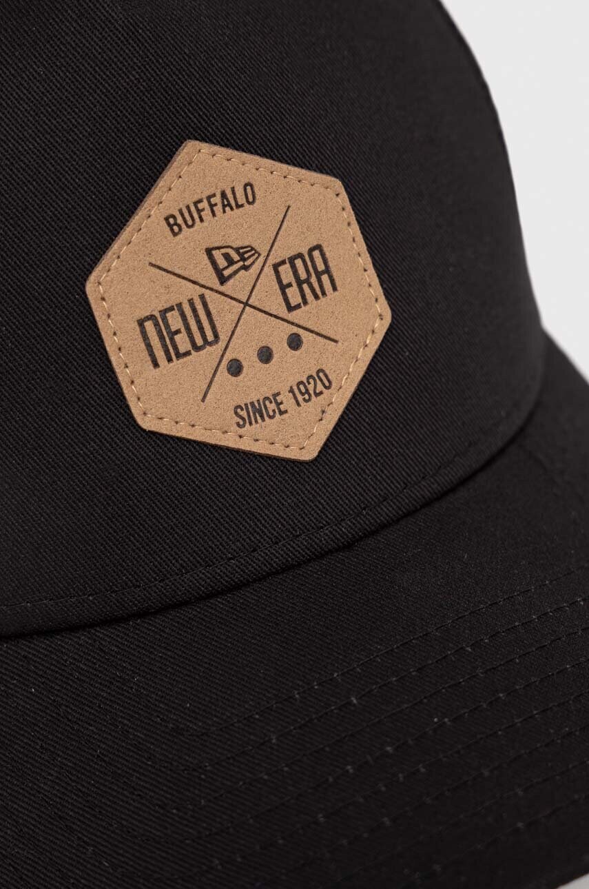 Кепка New Era колір чорний з аплікацією 12523902.BLK-BLK