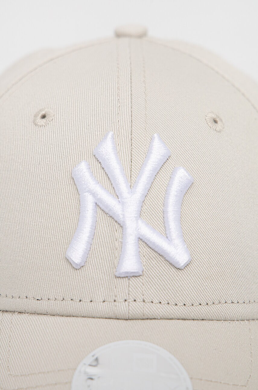 Бавовняна бейсболка New Era колір бежевий візерунок NEW YORK YANKEES