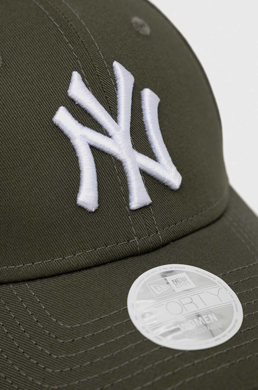 Кепка New Era колір зелений з аплікацією NEW YORK YANKEES