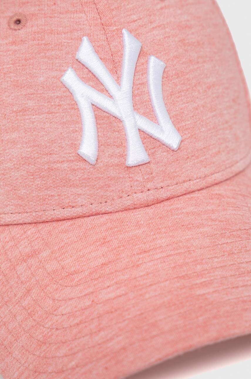 Кепка New Era колір рожевий з аплікацією NEW YORK YANKEES