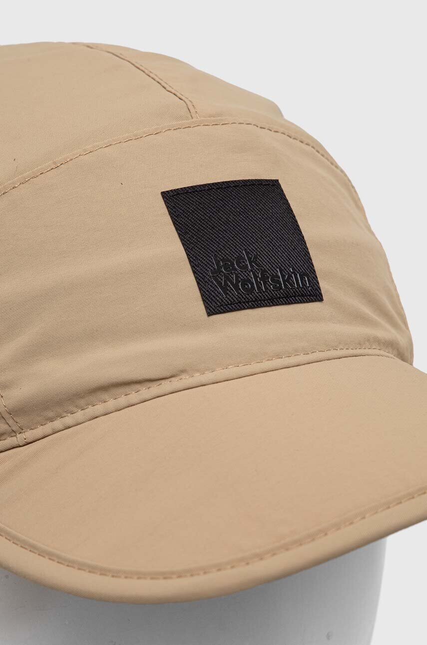 Кепка Jack Wolfskin Road Trip колір бежевий однотонна