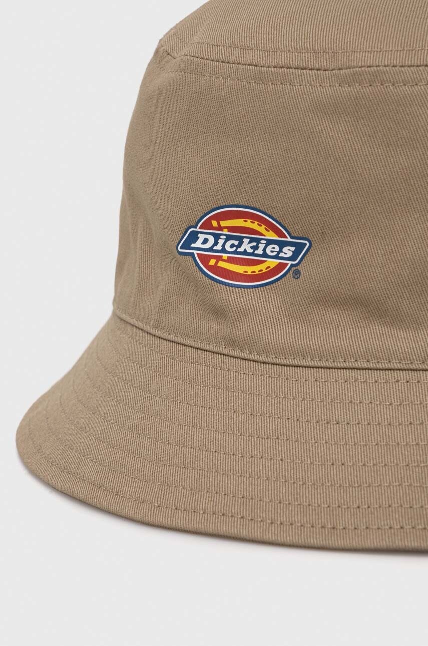 Бавовняний капелюх Dickies колір білий з бавовни