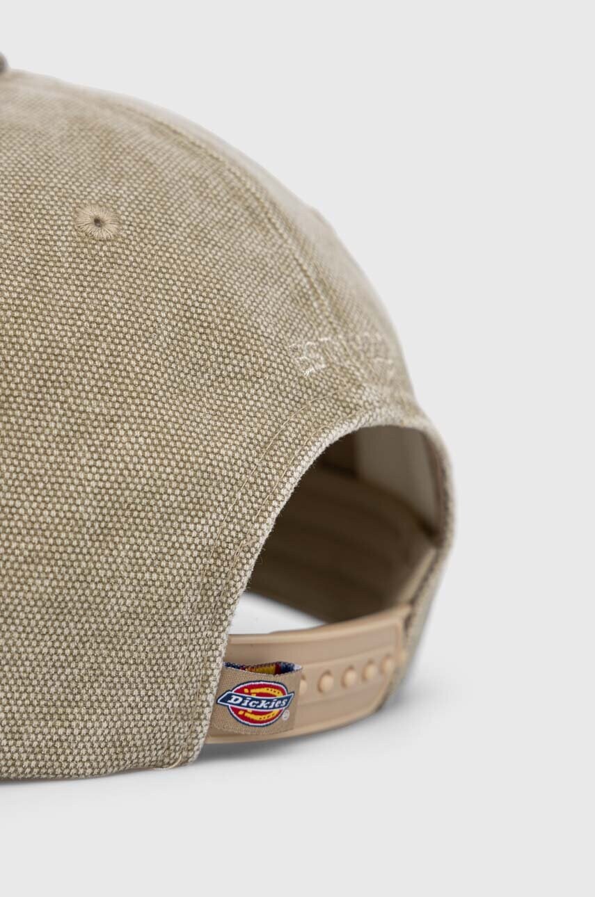 Купити Бавовняна бейсболка Dickies колір зелений з аплікацією – головне зображення