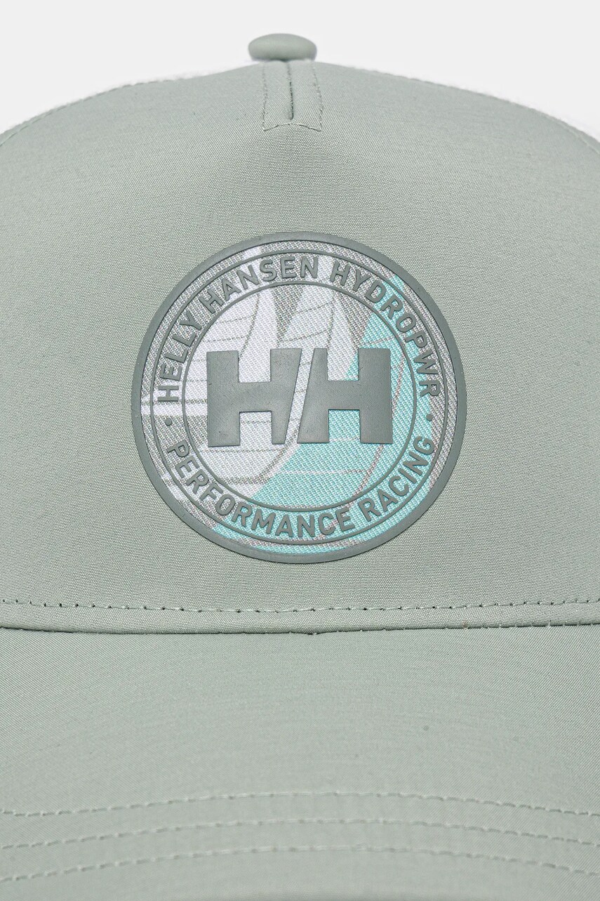 Кепка Helly Hansen колір зелений з принтом 67520