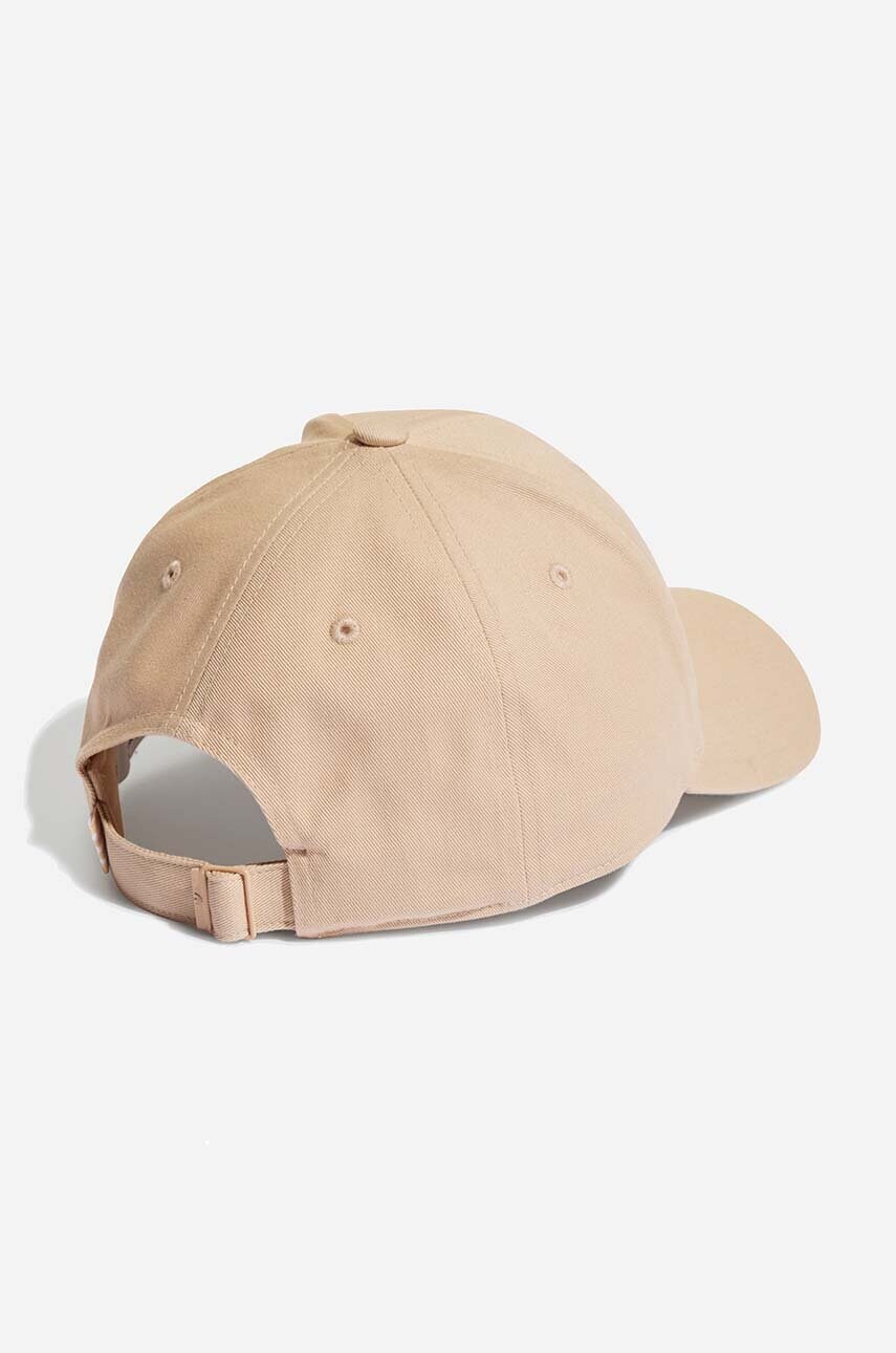 Бавовняна бейсболка adidas Originals Trefoil Baseball Cap колір жовтий візерунок HL9326-beige