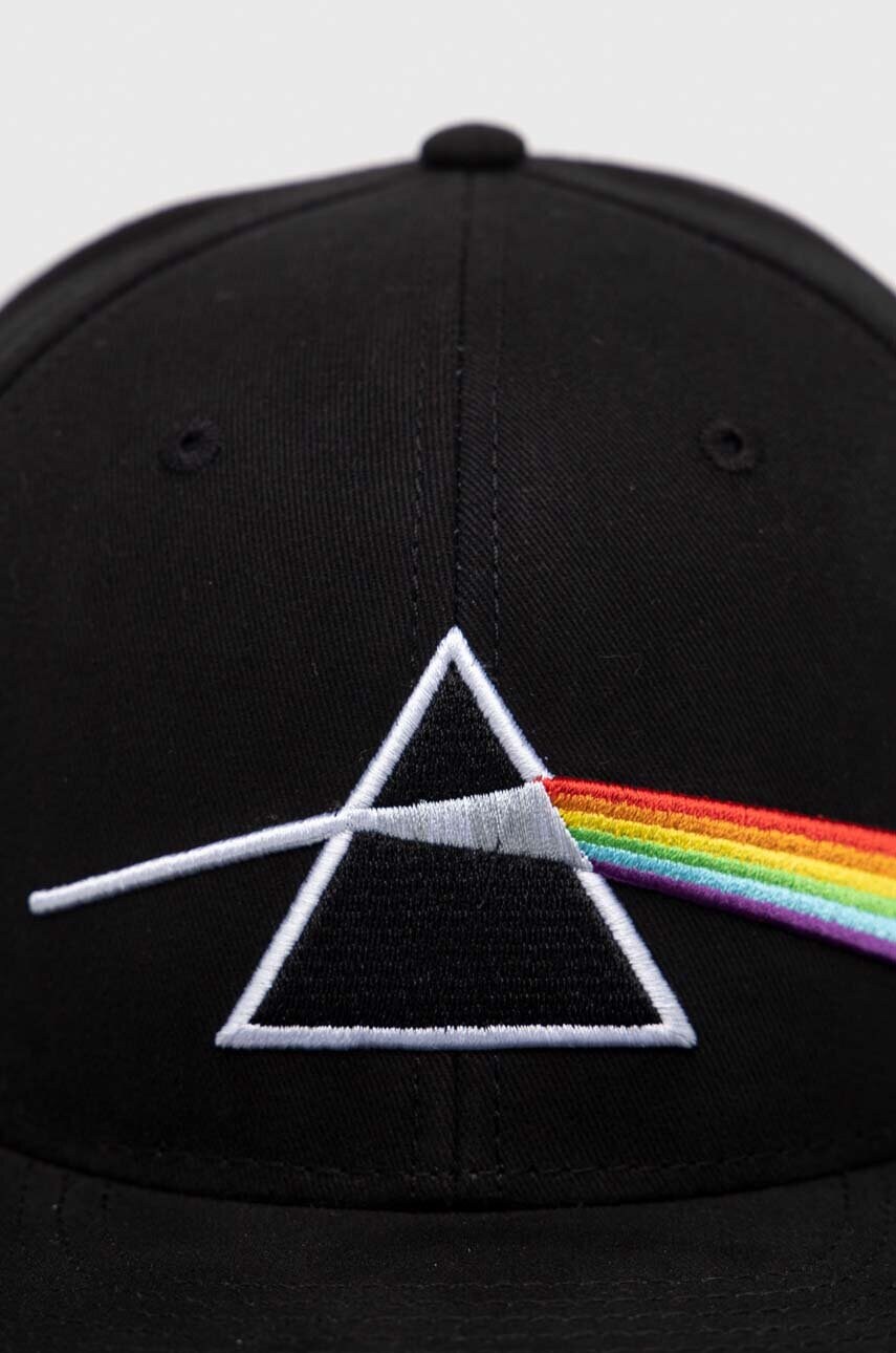 Бавовняна бейсболка American Needle Pink Floyd колір чорний з аплікацією
