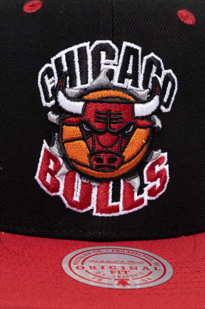 Кепка Mitchell&Ness Chicago Bulls колір чорний з аплікацією