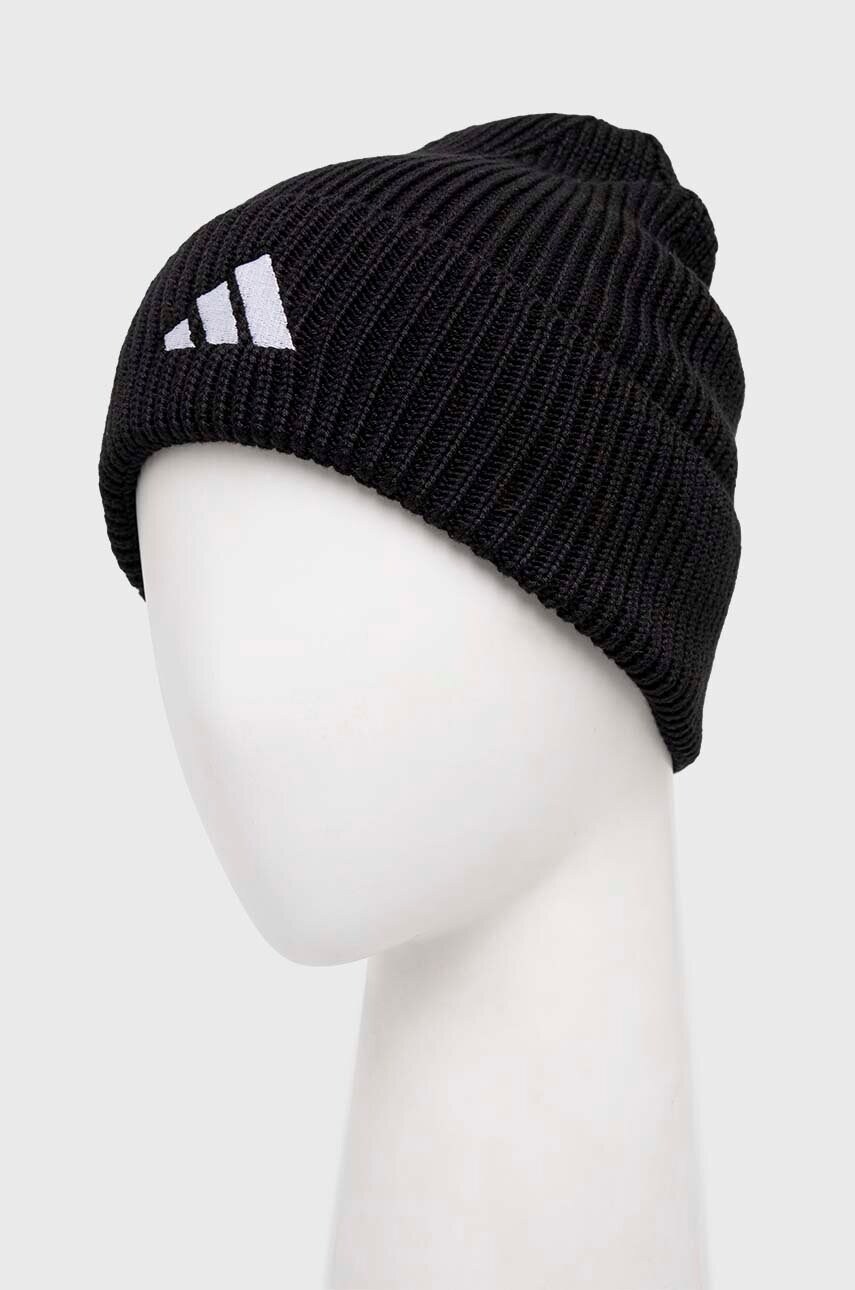 Шапка adidas Performance Tiro колір чорний з товстого трикотажу HS9765