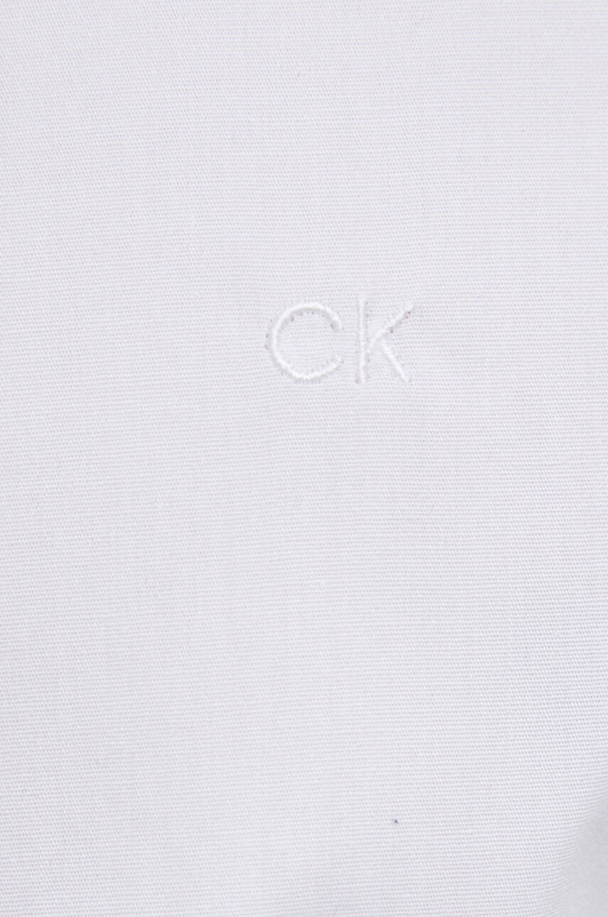 Сорочка Calvin Klein чоловіча колір білий slim класичний комір