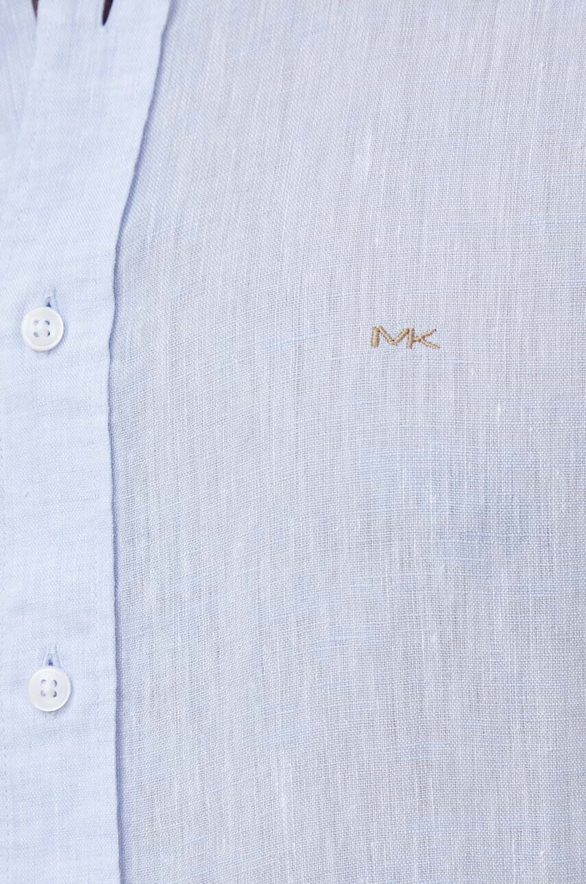 Сорочка з льону Michael Kors slim класичний комір