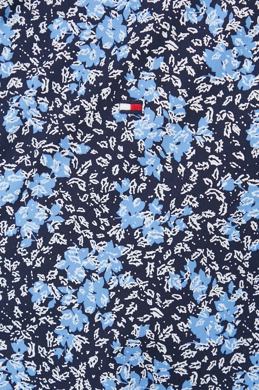 Бавовняна сорочка Tommy Hilfiger чоловіча колір синій regular класичний комір