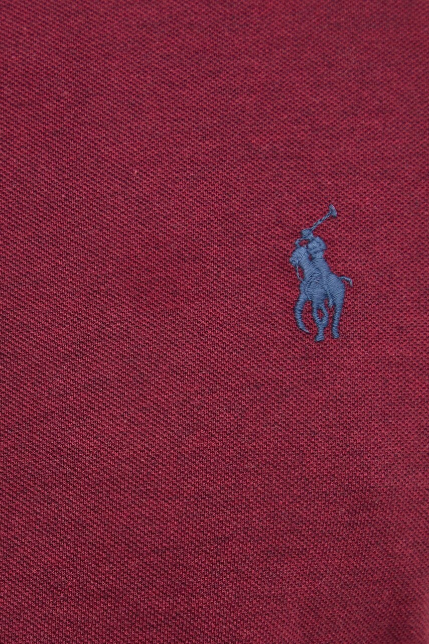 Бавовняна сорочка Polo Ralph Lauren чоловіча колір червоний regular комір button-down 710654408