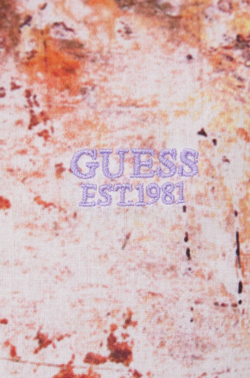 Бавовняна сорочка Guess чоловіча regular комір button-down