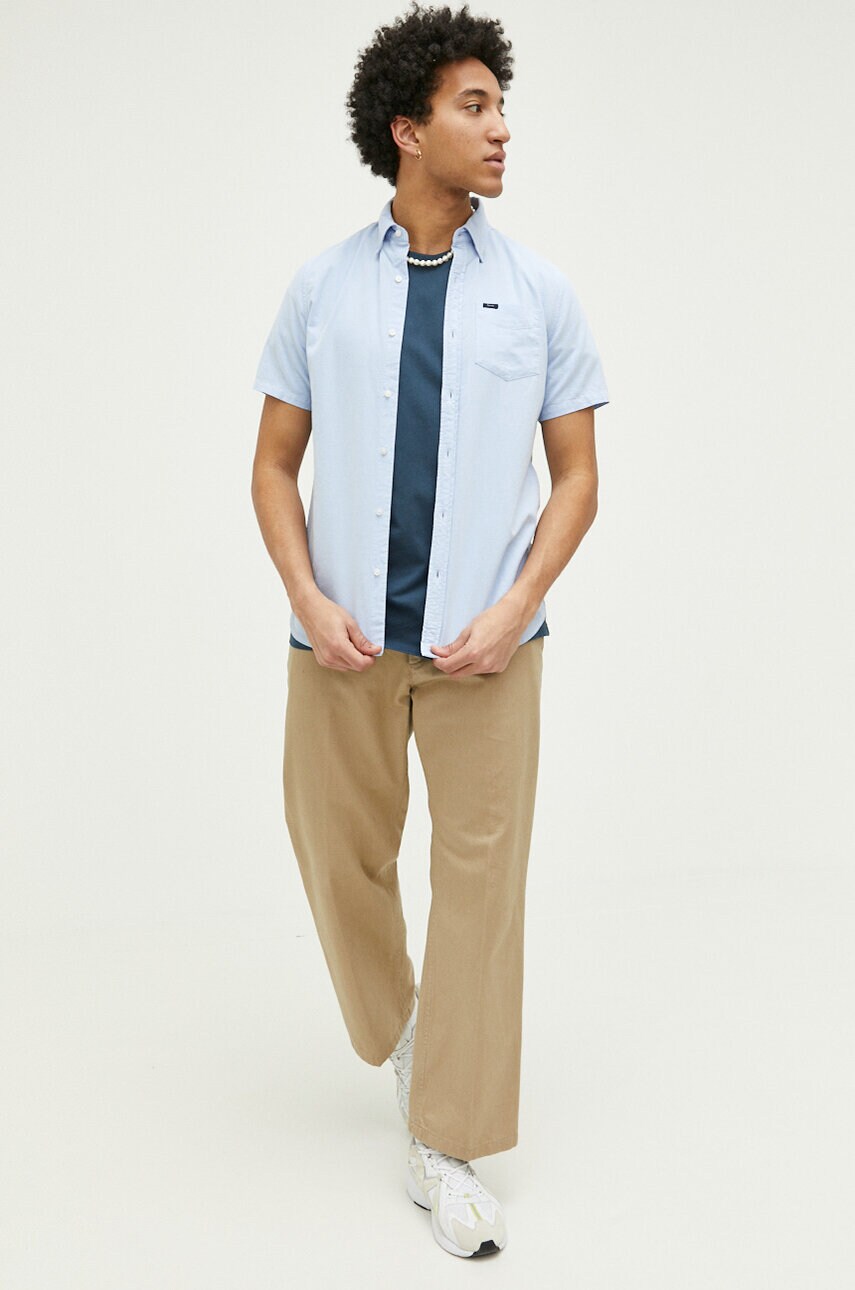 Бавовняна сорочка Superdry чоловіча regular комір button-down