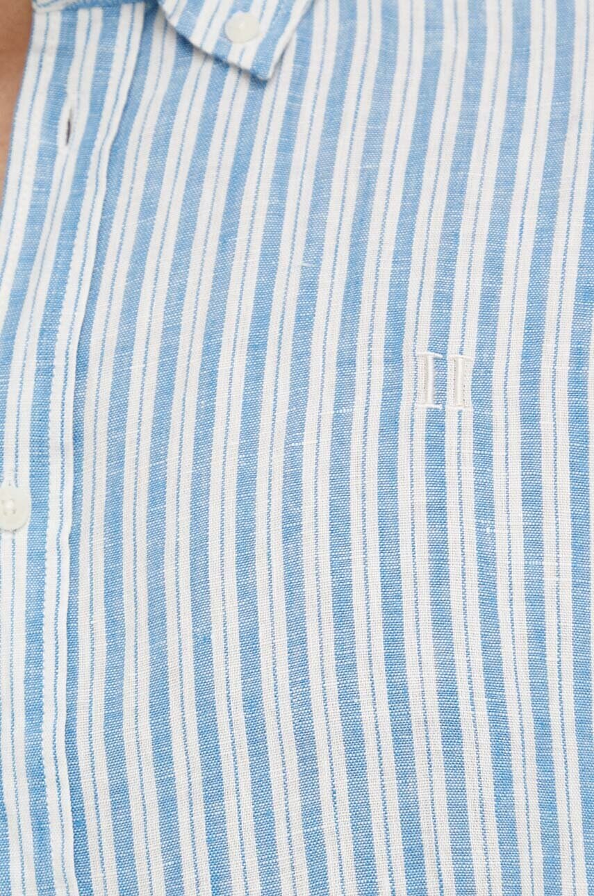 Сорочка з льону Les Deux regular комір button-down