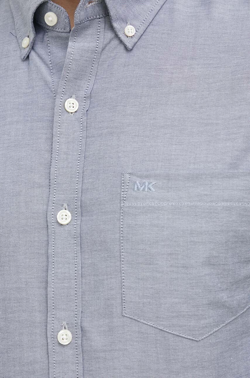 Сорочка Michael Kors чоловіча колір синій slim комір button-down