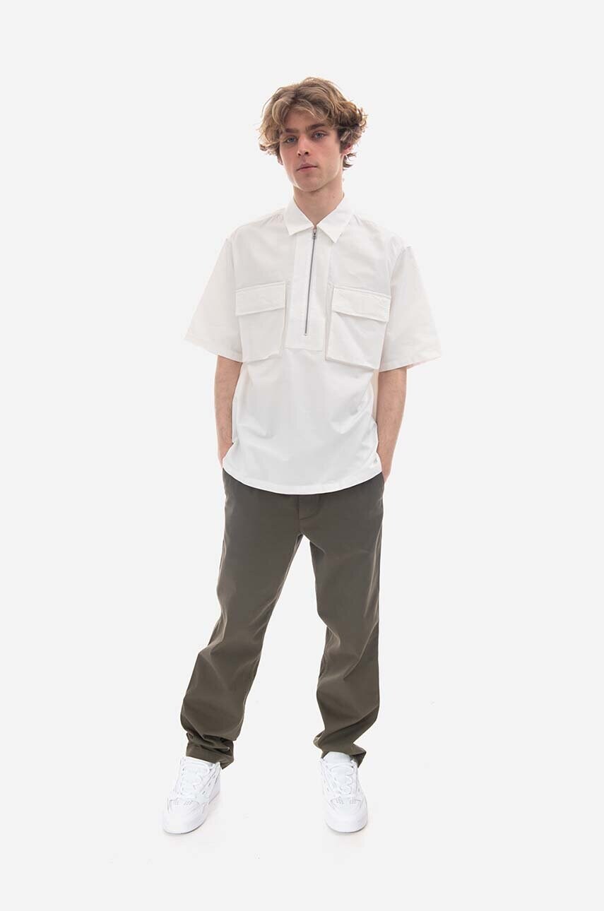 Сорочка Norse Projects чоловіча колір білий relaxed N40.0610.0001-0001