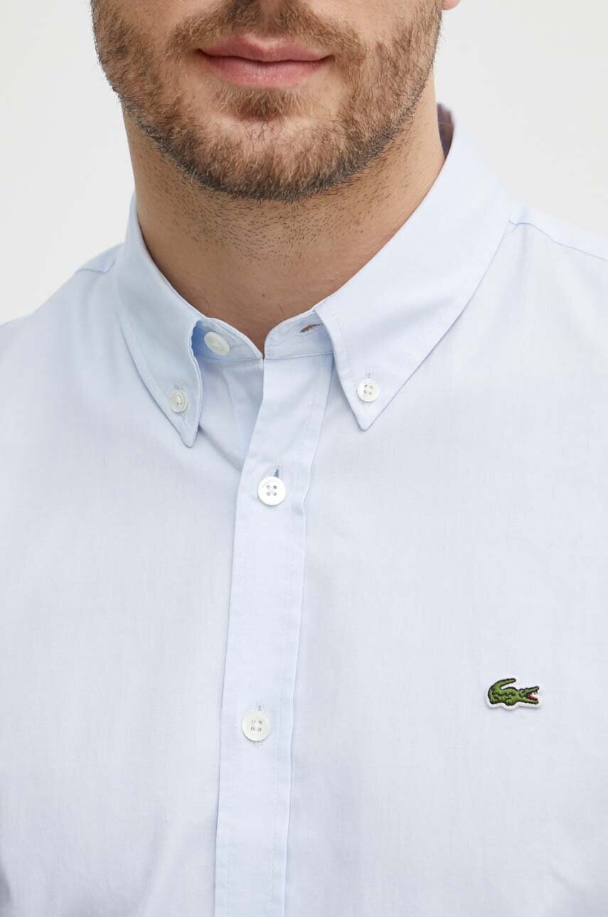 Бавовняна сорочка Lacoste чоловіча regular комір button-down