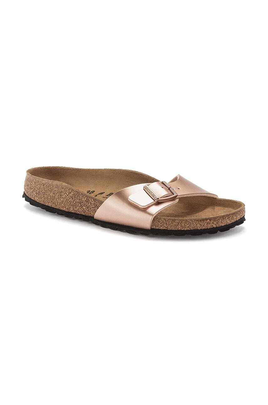 Шльопанці Birkenstock Madrid жіночі колір золотий 1023927