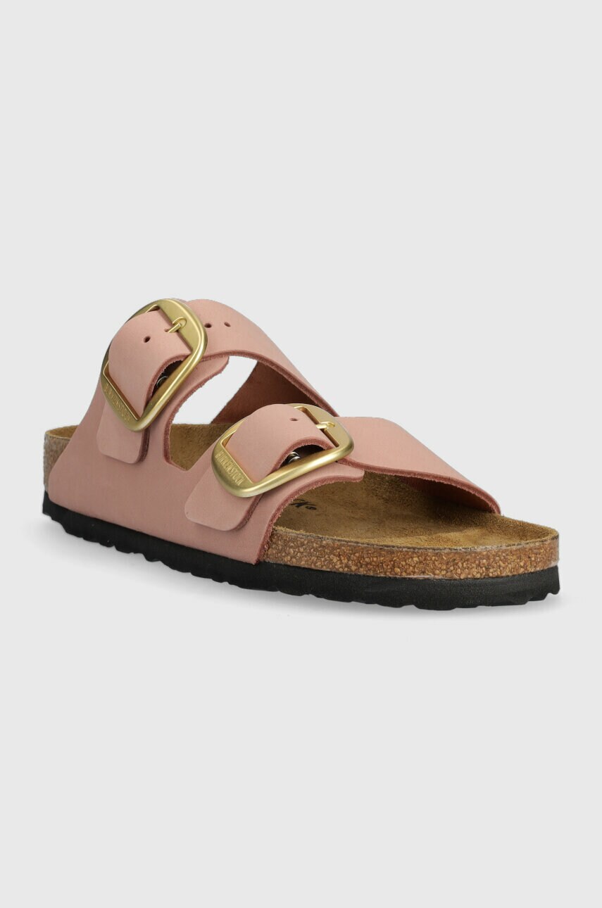 Шкіряні шльопанці Birkenstock ARIZONA BIG BUCKLE жіночі колір рожевий 1024074 1024074-OldRose