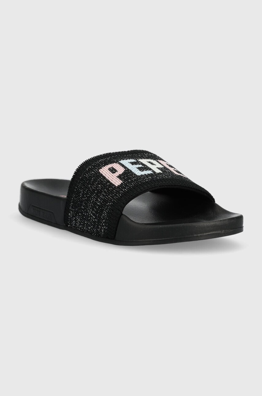 Шльопанці Pepe Jeans SLIDER жіночі колір чорний PLS70128