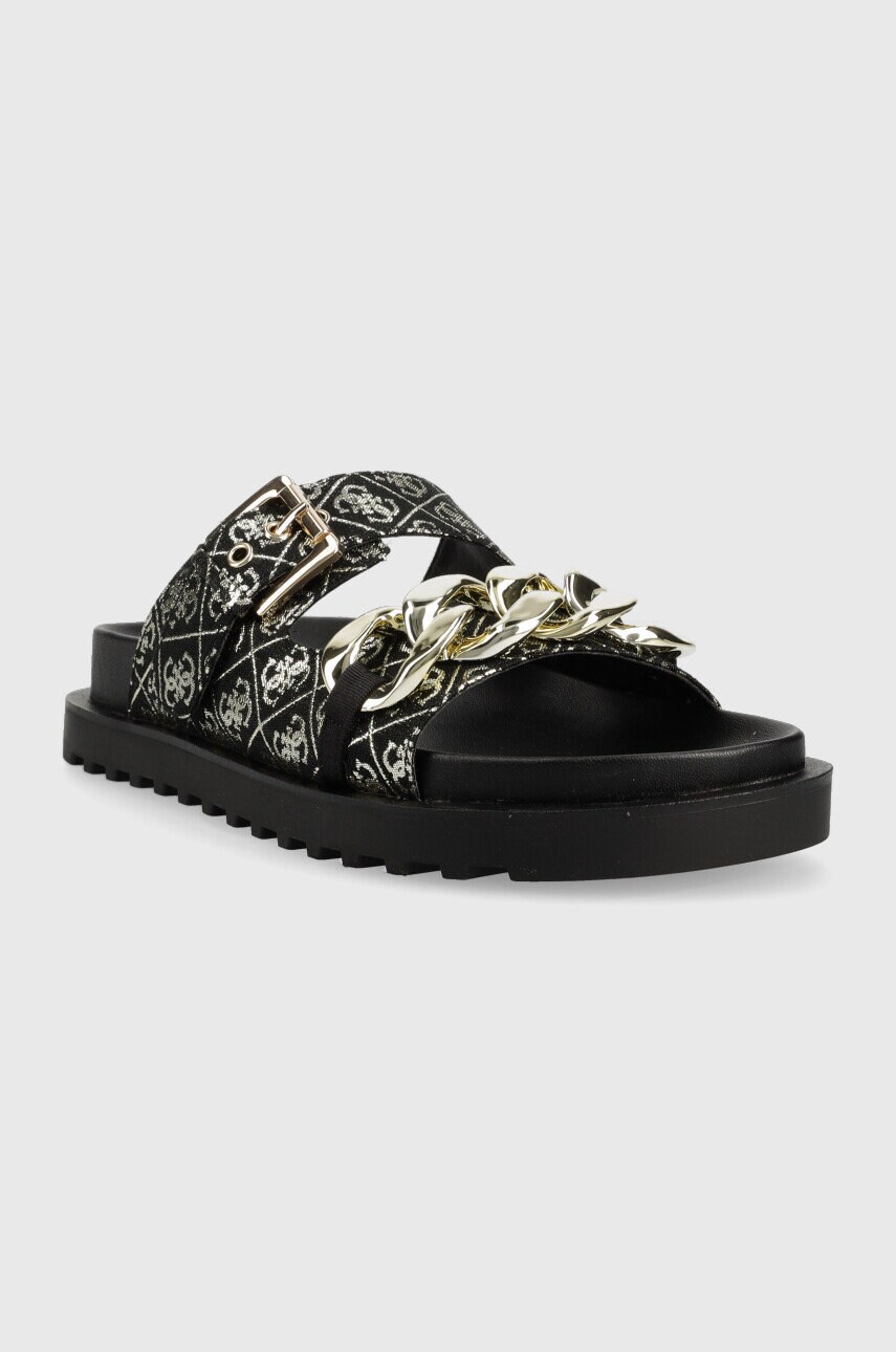 Шльопанці Guess FATEMA жіночі колір чорний FL6FAT FAL03