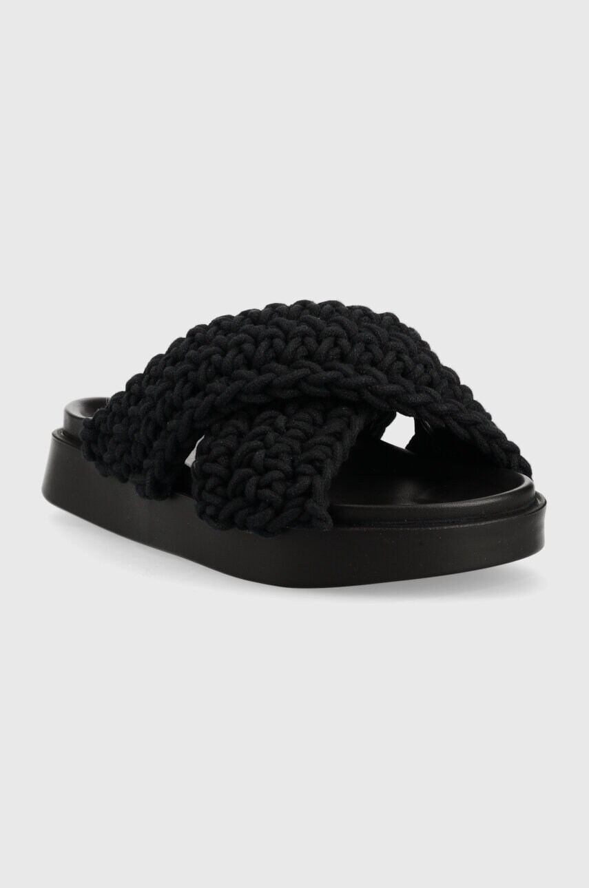 Шльопанці Inuikii Woven жіночі колір чорний 70104-105