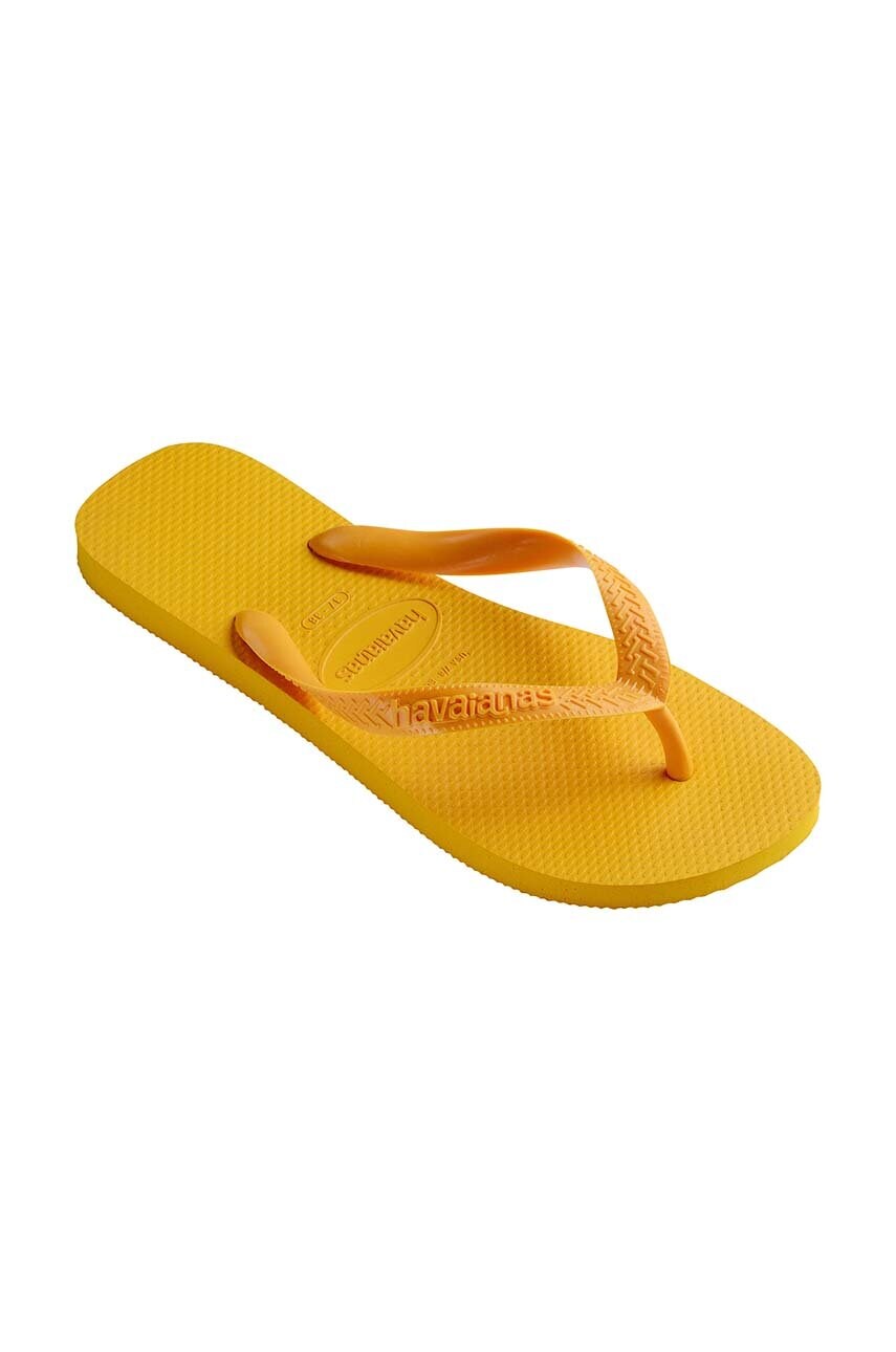 В'єтнамки Havaianas TOP жіночі колір жовтий на плоскому ходу 4000029.1740