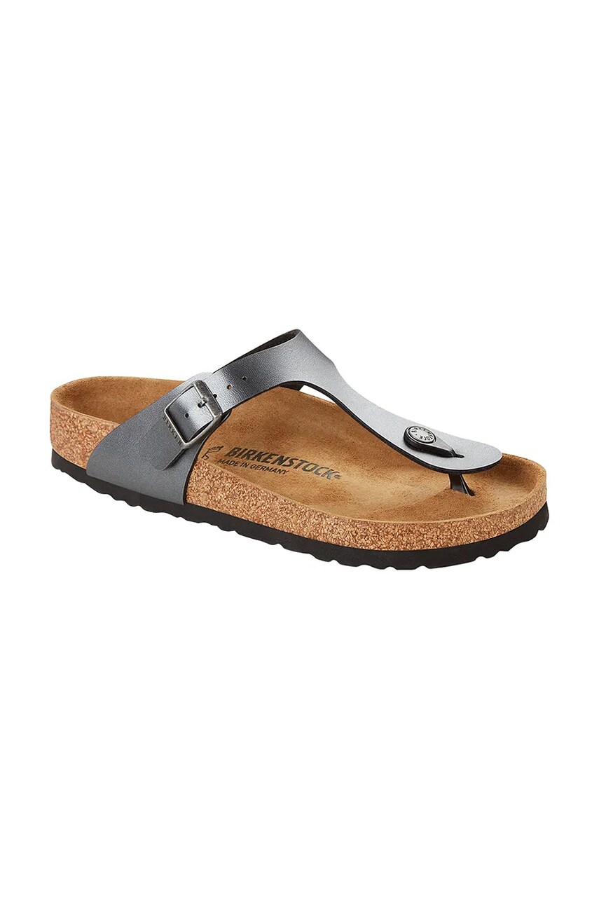 В'єтнамки Birkenstock Gizeh BF жіночі колір чорний на плоскому ходу 1021428-BLACK