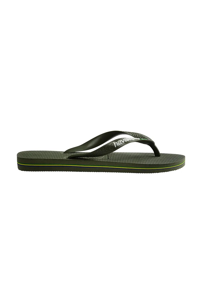 В'єтнамки Havaianas BRASIL LOGO колір зелений 4110850.3058