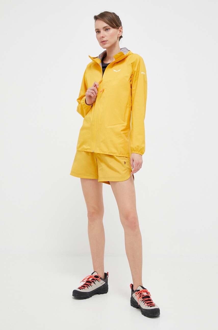 Куртка outdoor Salewa Agner 2 PTX колір жовтий