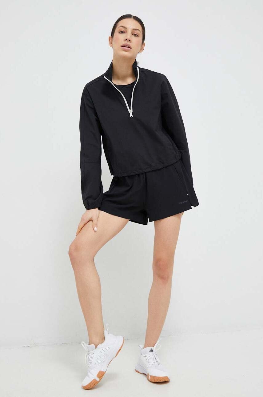 Вітровка Calvin Klein Performance CK Athletic колір чорний перехідна oversize