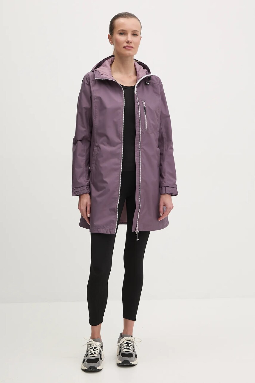 Куртка Helly Hansen жіноча колір фіолетовий перехідна 55964