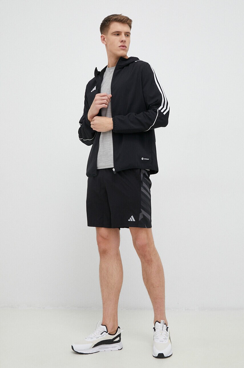 Куртка для тренувань adidas Performance Tiro 23 колір чорний перехідна