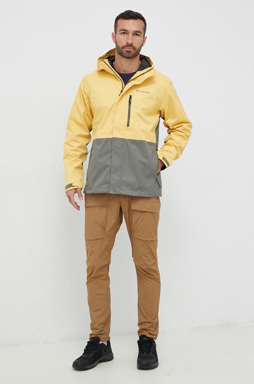 Куртка outdoor Columbia Hikebound колір жовтий 1988621-839