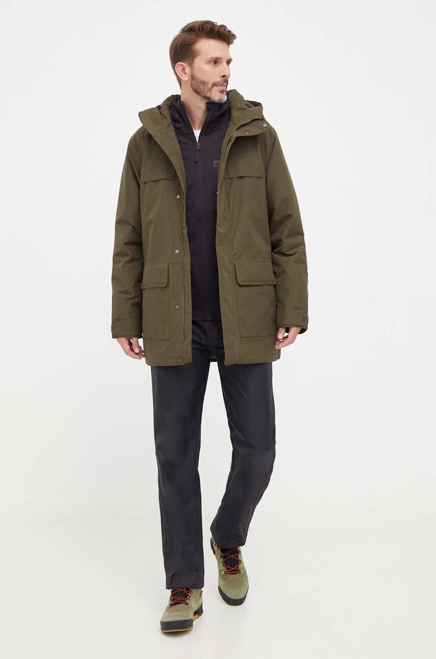 Куртка outdoor Jack Wolfskin Feldberg Hoody колір чорний