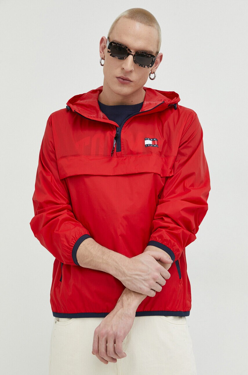 Куртка Tommy Jeans чоловіча колір червоний перехідна