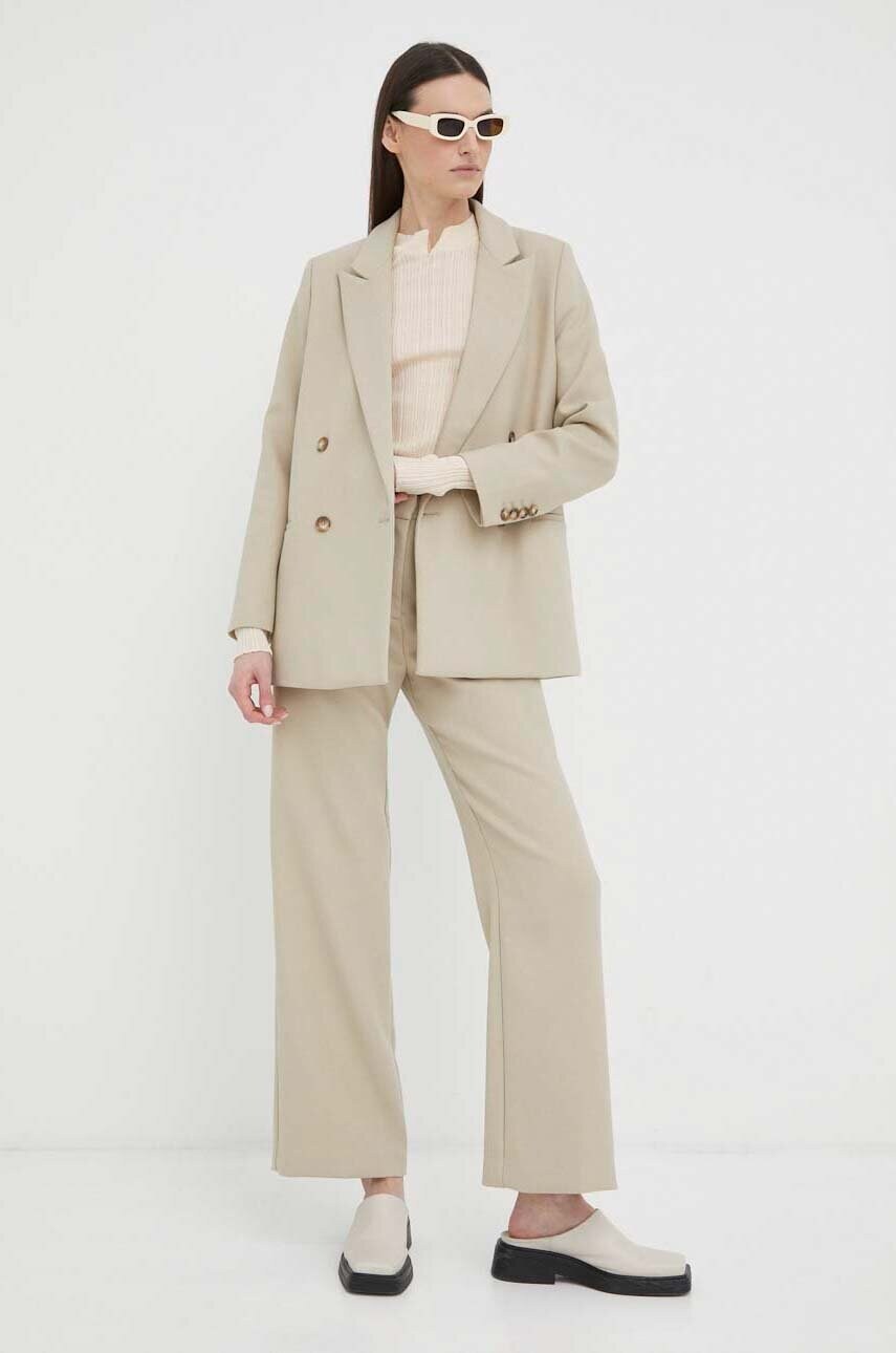 Піджак Lovechild Arizona колір бежевий oversize однотонний