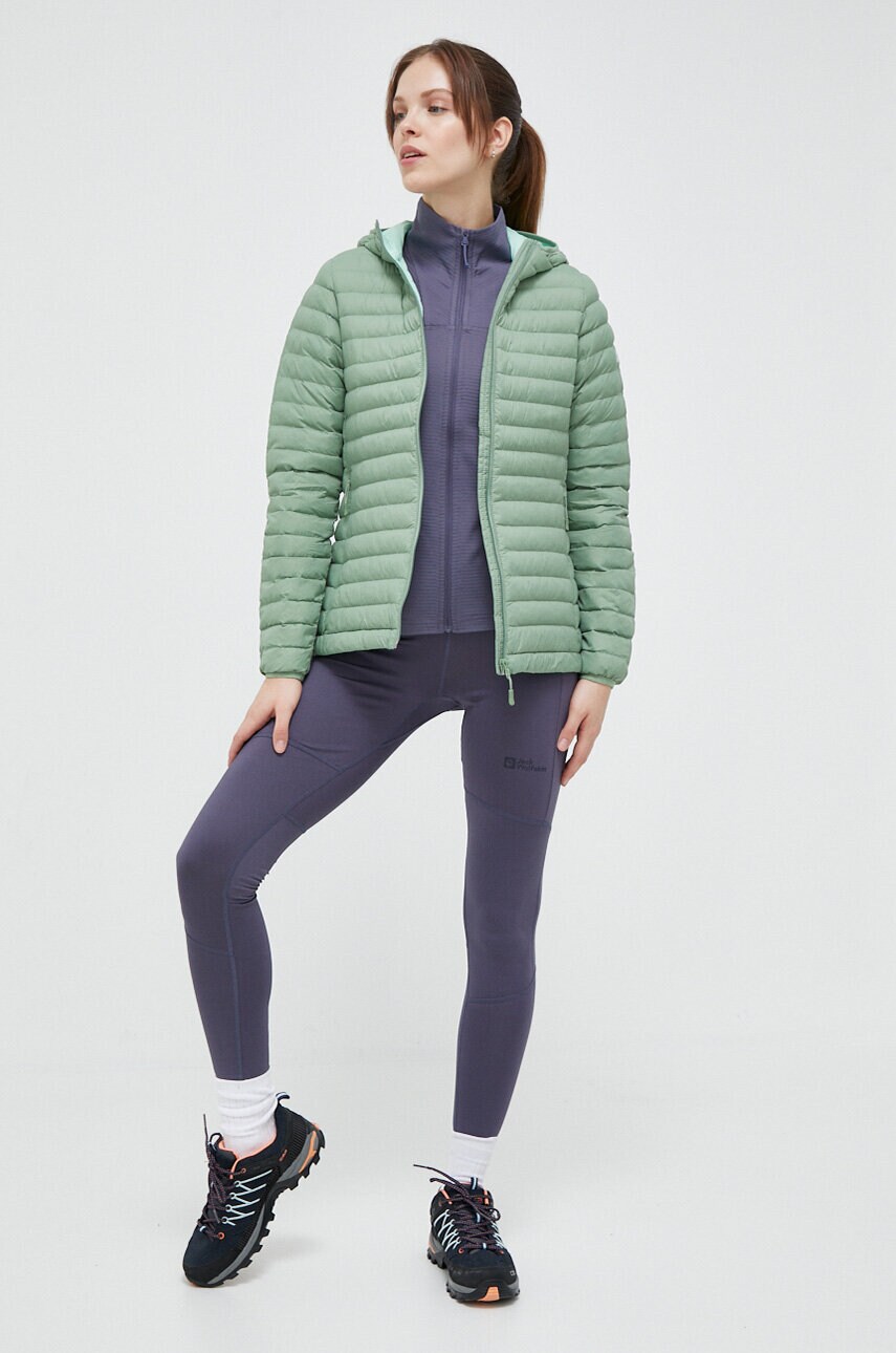 Спортивні легінси Jack Wolfskin Berntal Tights жіночі колір фіолетовий однотонні