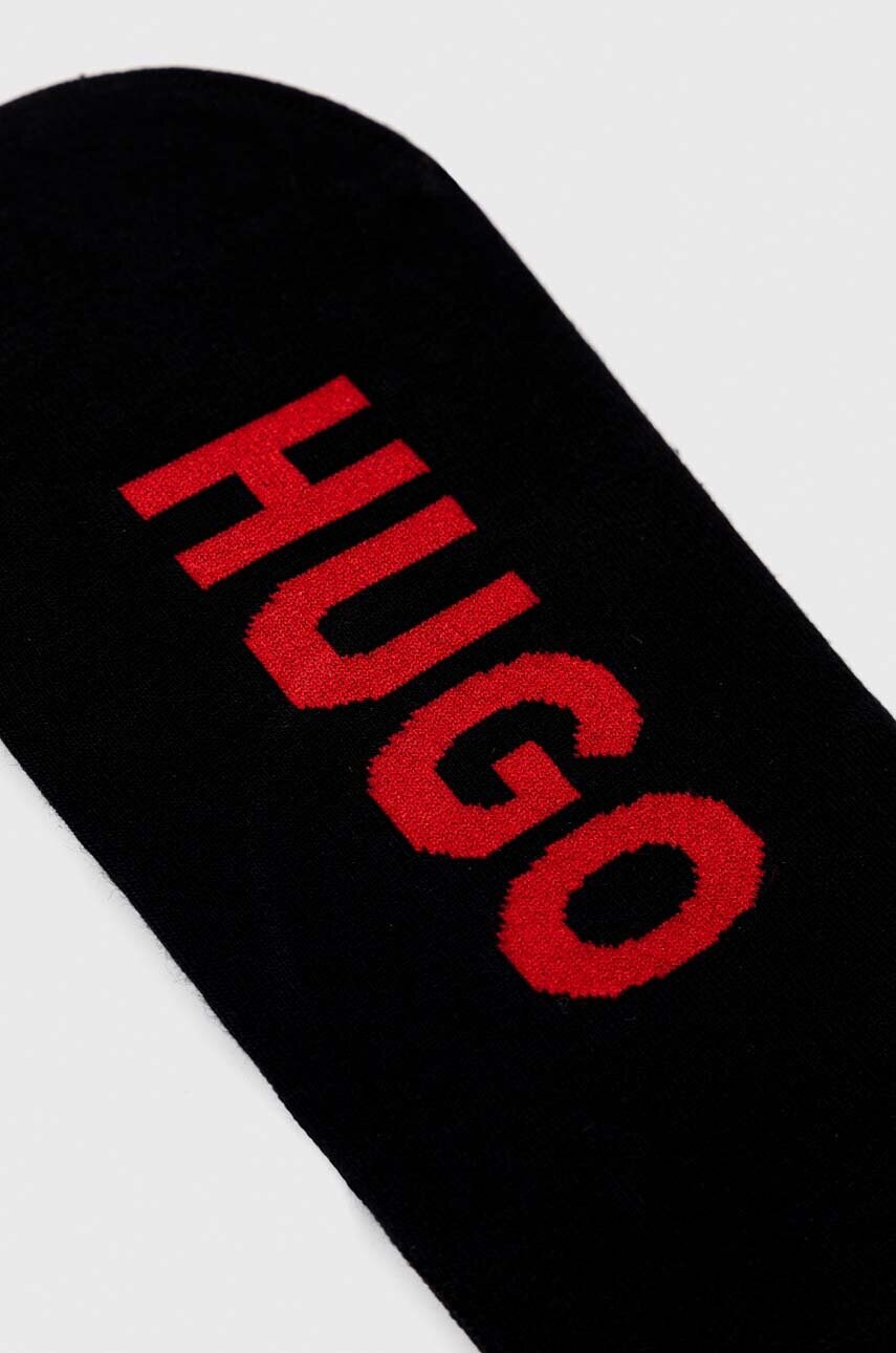 Шкарпетки HUGO 2-pack чоловічі колір чорний