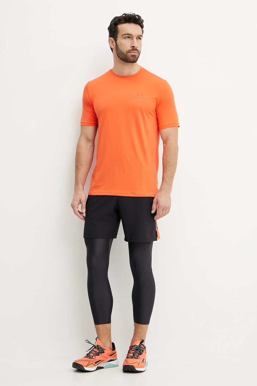 Легінси для тренувань Under Armour HG Armour колір чорний з принтом 1361588
