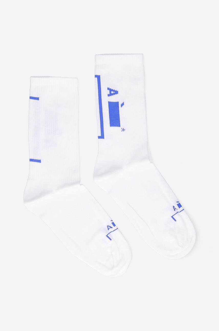 Шкарпетки A-COLD-WALL* Barcket Sock колір білий ACWMSK027-WHITE