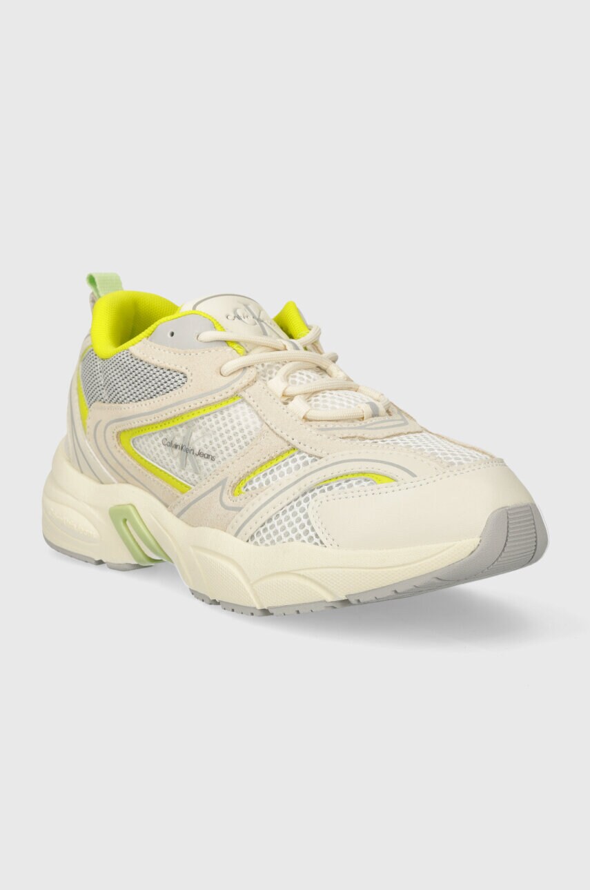 Кросівки Calvin Klein Jeans YW0YW00891 RETRO TENNIS SU-MESH W колір бежевий