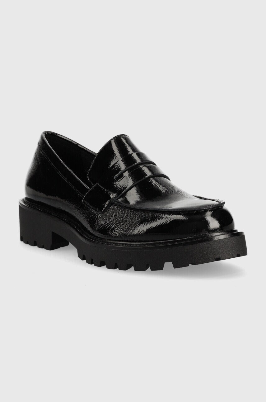 Шкіряні мокасини Vagabond Shoemakers KENOVA жіночі колір чорний на плоскому ходу 5241.360.20