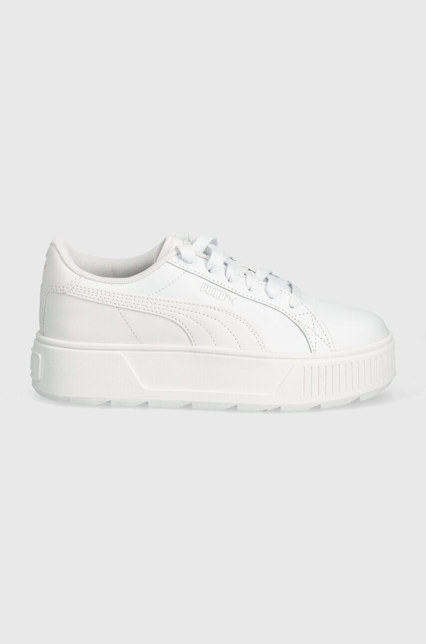 Шкіряні кросівки Puma Karmen L колір білий 384615